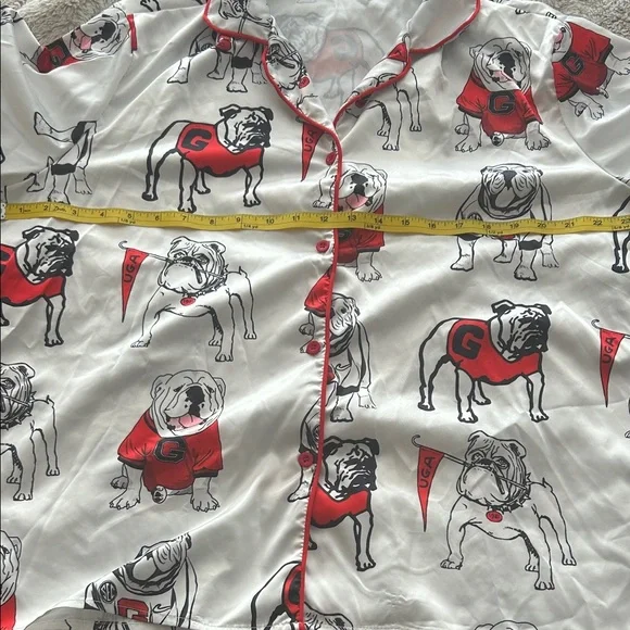 NWOT Women's University of Georgia UGA Print Pajama Set - Picture 6 of 8